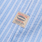 PARAGRAPH SEERSUCKER STRIPE SHIRT - BLUE