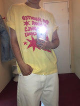 原宿 セミクロップド ショートスリーブ Tシャツ (3c)
