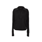 Eyelet polo Shirt [Black]