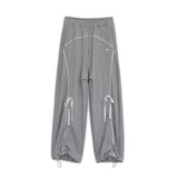 Lace jogger pants (Gray)