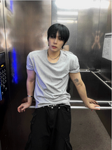 Crop muscle fit t-shirt 