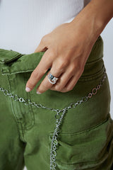 U Line Chain Ring