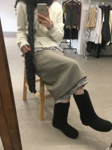 Amud Pintuck Midi Skirt (2color)