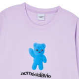 25SS エイリアンベアショートスリーブTシャツ ライトパープル