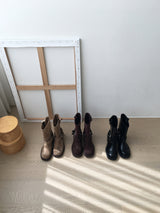 Biker half boots
