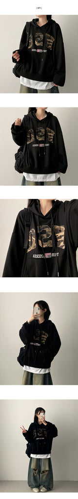 Camo Patch ヴィンテージボクシーフィットパーカー
