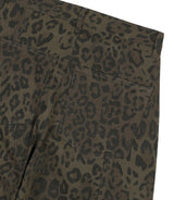 Curved Leopard Pants - Khaki