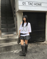 チェックバルーンスカート