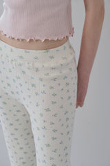 [Pre-order] フラワーブーツカットパンツ