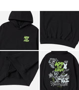 25SS エイリアンユニバースフーディー ブラック