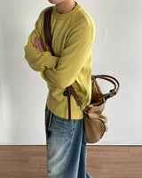 Number Patch Round Knit