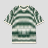 ASCLO アローンミニボーダー半袖ニット (5color)