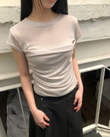 ボニアサイドシャーリングショートスリーブTシャツ