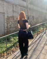 ダニエルバンディングパンツ (Black)
