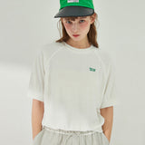 テリー ラグラン Tシャツ_ホワイト