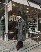 Atelier フード付きウールダッフルコート