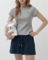 [MADE] エロ, レタリングベーシック半袖Tシャツ