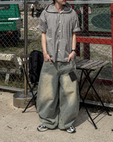 Clear Balloon Denim Pants