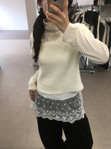 ポルカドットタートルネックロングスリーブ (5color)