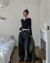 Molly Layered Button Long Sleeve