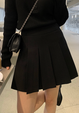 ウォンテッドプリテッドミニスカート