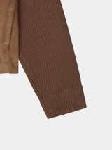 Owen knitwear suede jacket