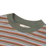 TopBasics カラースリムストライプ長袖Tシャツ