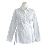 Refine Side Strap Long Sleeve Shirt