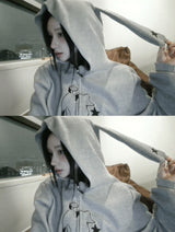 Rabbit Ear Hood Zip-Up