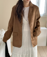 Autumn Suede Collar Jacket