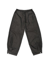 NYLON STUD PINTUCK PANTS (DARK GREY)