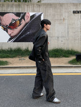 Patch corduroy carpenter denim