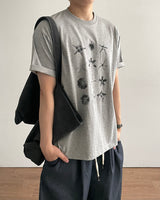 Fish Print Short Sleeve