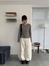 Mopan Cotton Balloon Wide Pants