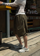 BALLOON CARGO HALF PANTS