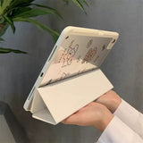 キュート パピー イラスト Yカバー 透明 iPad ケース