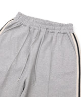 Track Line Pintuck Sweatpants - Gray