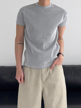 PDリブマッスルフィットショートスリーブTシャツ (3C)