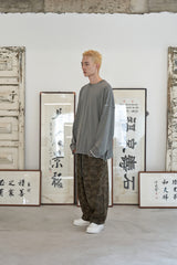 ヴィンテージ P. ダイイングカットアウトボックスTシャツ (Khaki)
