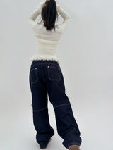 [BODY SHAPING] HIP FRINGE SOFT-FIT SLIM KNIT V-NECK CARDIGAN - 2 COLOR