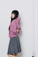 TTTTwister Pleat Skirt - Check Black