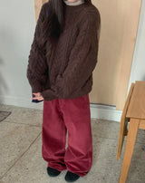 Honbi Corduroy Straight Pants