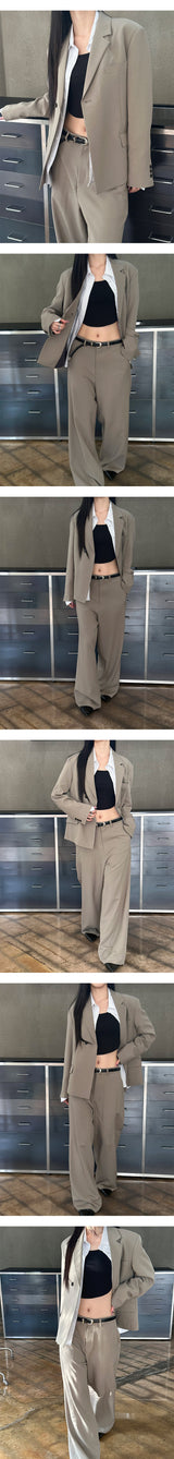 [Unisex] クリアセミワイドスラックス(2color)