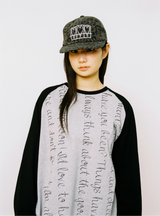 ディアフレンドラグラン長袖Tシャツ - ブラック/グレー
