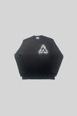 "RECYCLE" ロゴ長袖Tシャツ(ブラック)