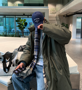  Reverseable Quilted Long Padded Night Jacket