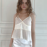 Maga sleeveless blouse (white)