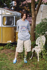 26SS★ピーチ サマー ピグメント ショートスリーブ Tシャツ