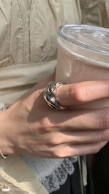 Bold twist ring