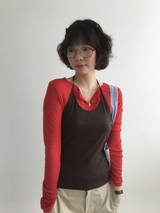 トライアングルホルターネックスリーブレストップ (5color)